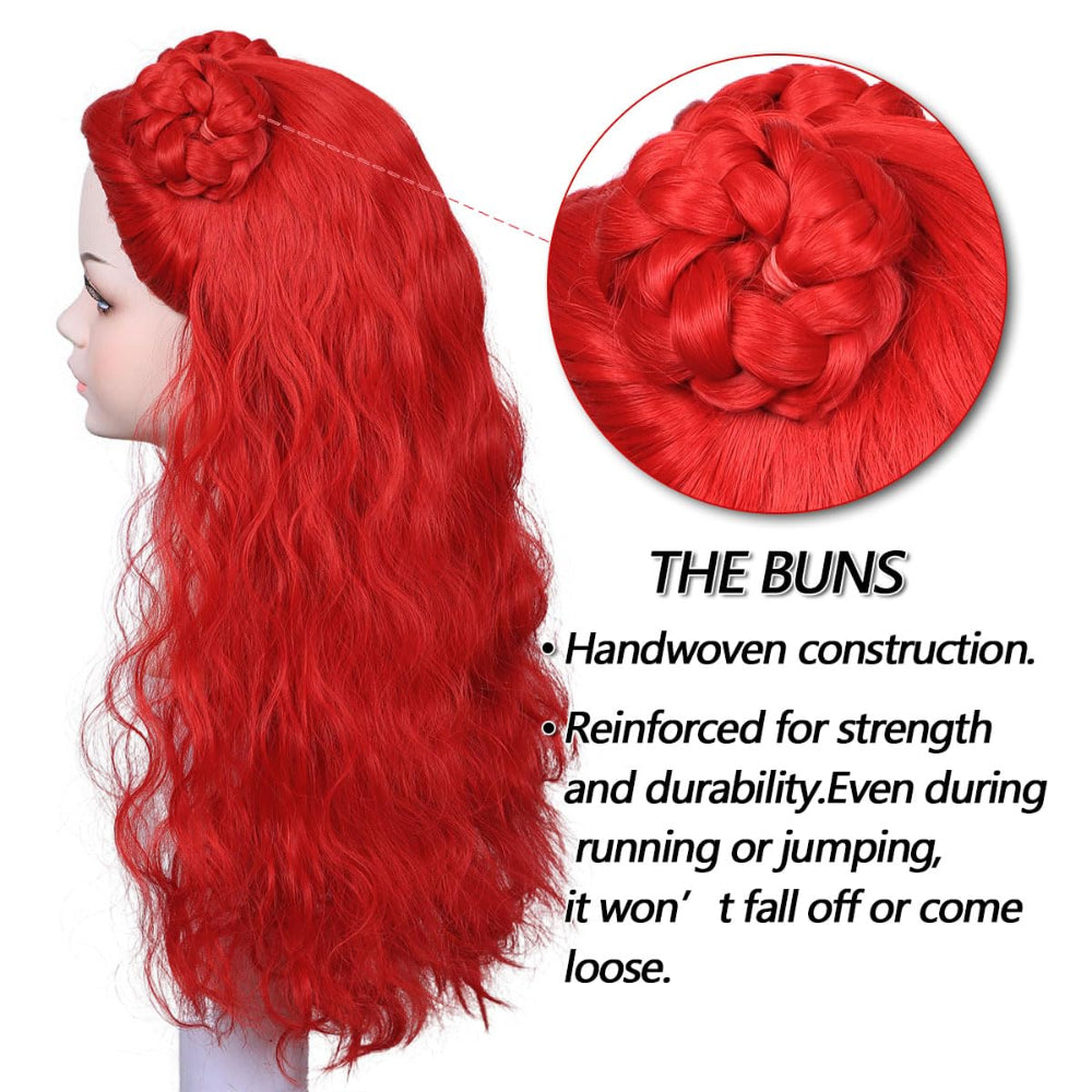 Girls Princess Red Costume Tops and Pants Suit Halloween Cosplay Outfit - Image 5