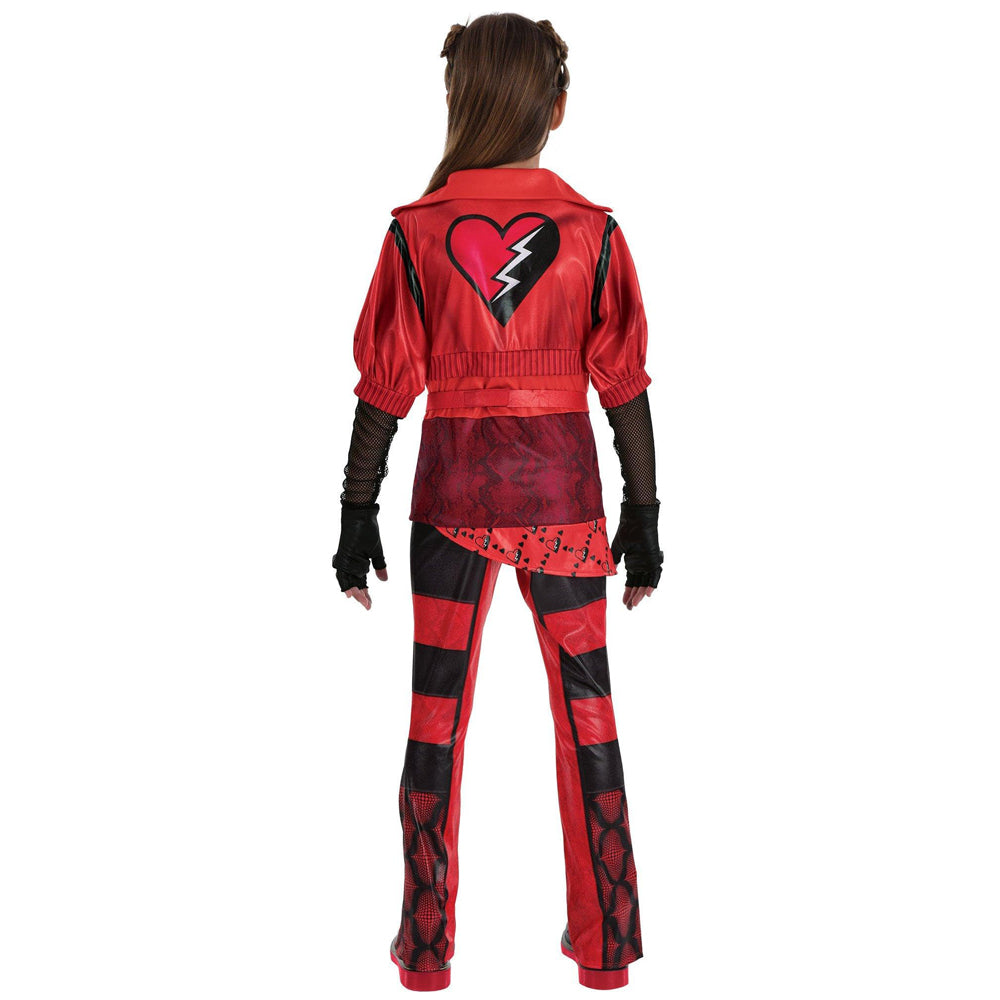 Girls Princess Red Costume Tops and Pants Suit Halloween Cosplay Outfit - Image 7