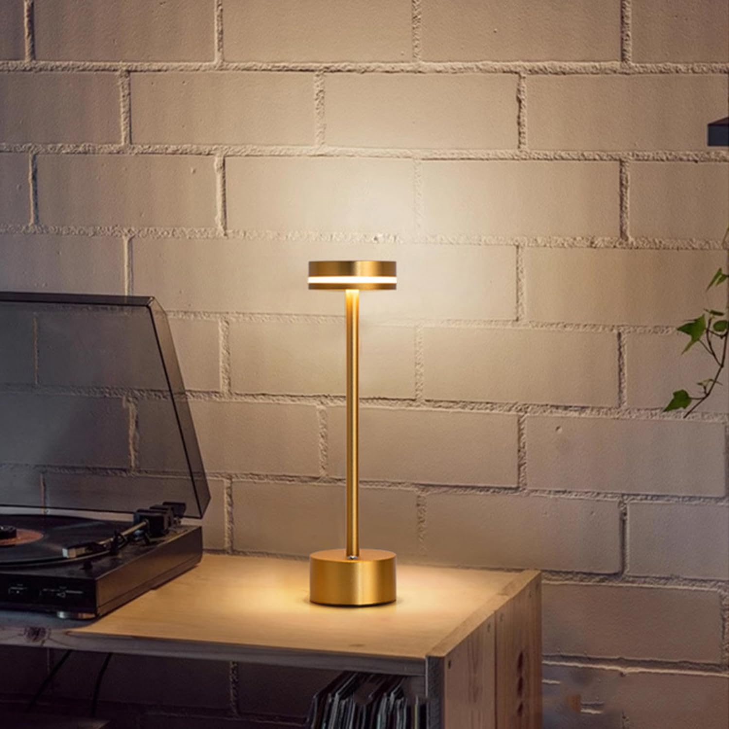 LED bordlampe genopladelig aluminium dæmpbar