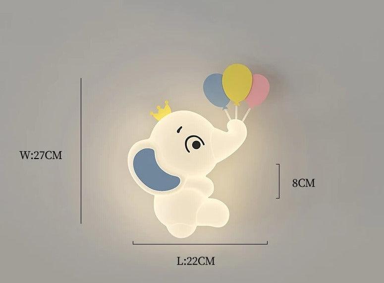 Luminous Creatures: Modern LED Wall Light for Children's Room – Adorable Animal Décor Lamp