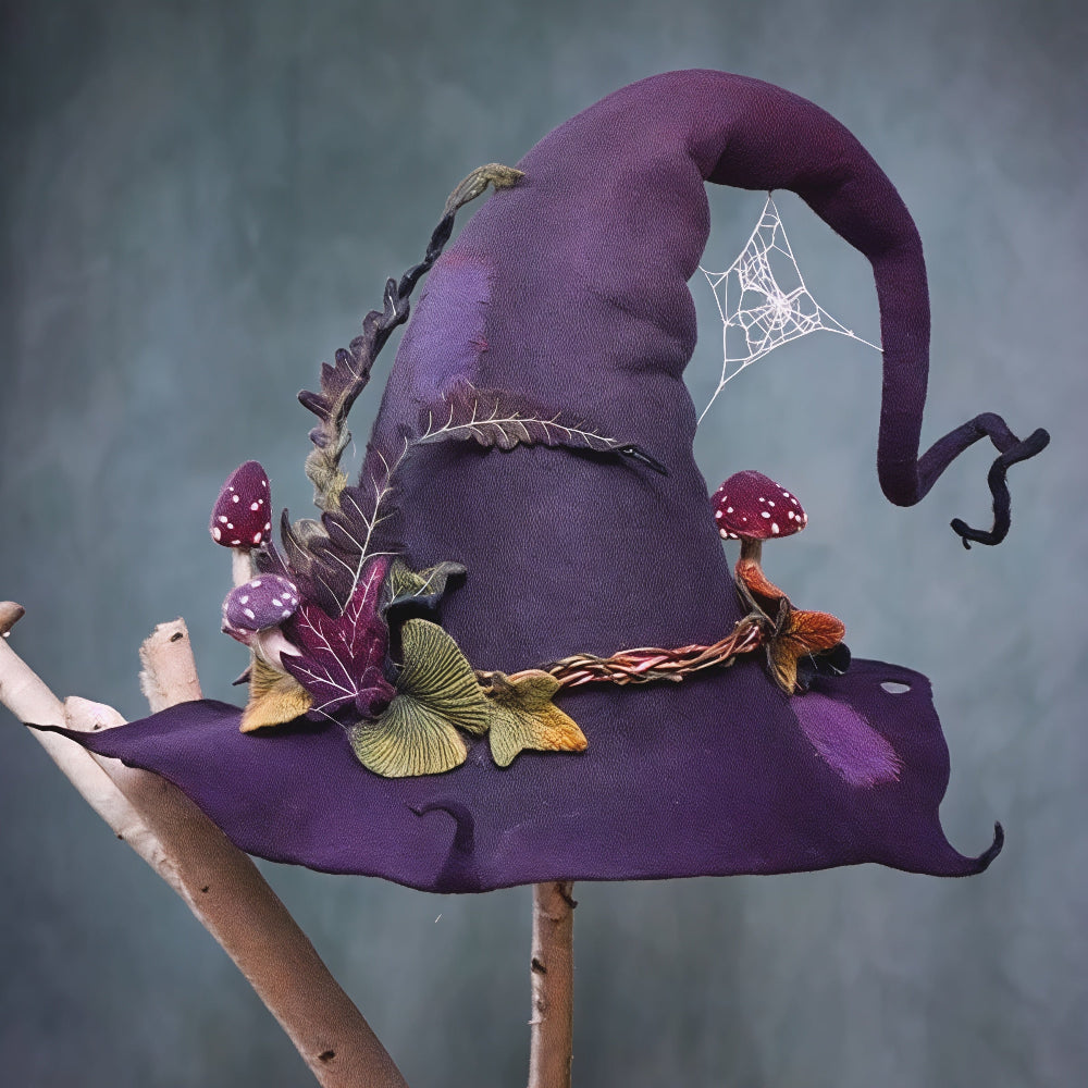 ハロウィン 魔女帽子 手作り メリノウール フェルト