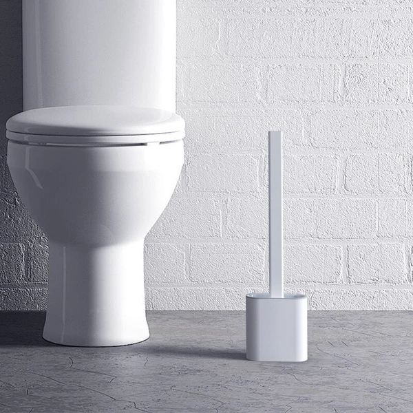 Toiletbørste silikone fleksibel vægmonteret sæt
