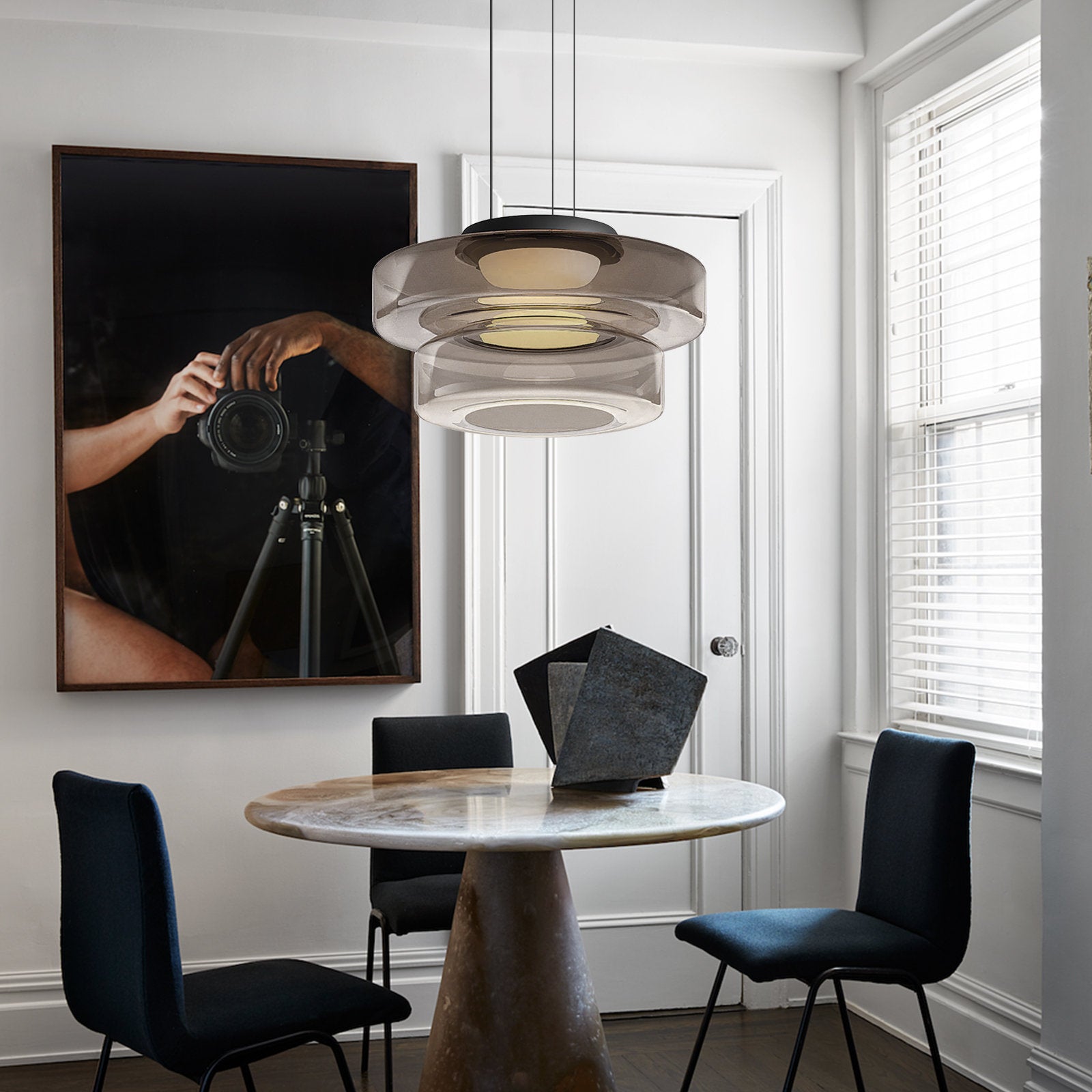 DecoSphere - Bauhaus-Style Glass Pendant Lamp