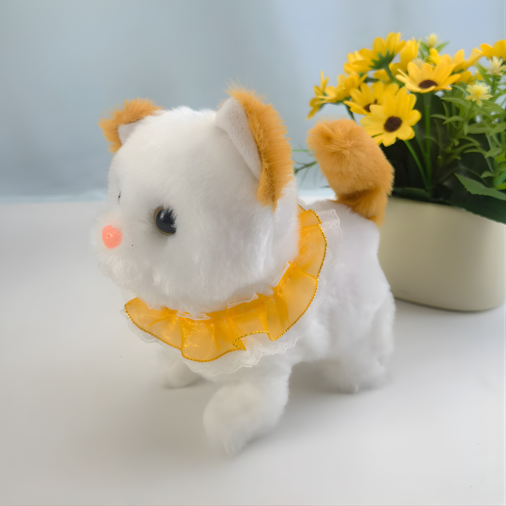 Realistisches Roboter-Katzenspielzeug Weiches Fell Interaktives Elektronisches Haustier