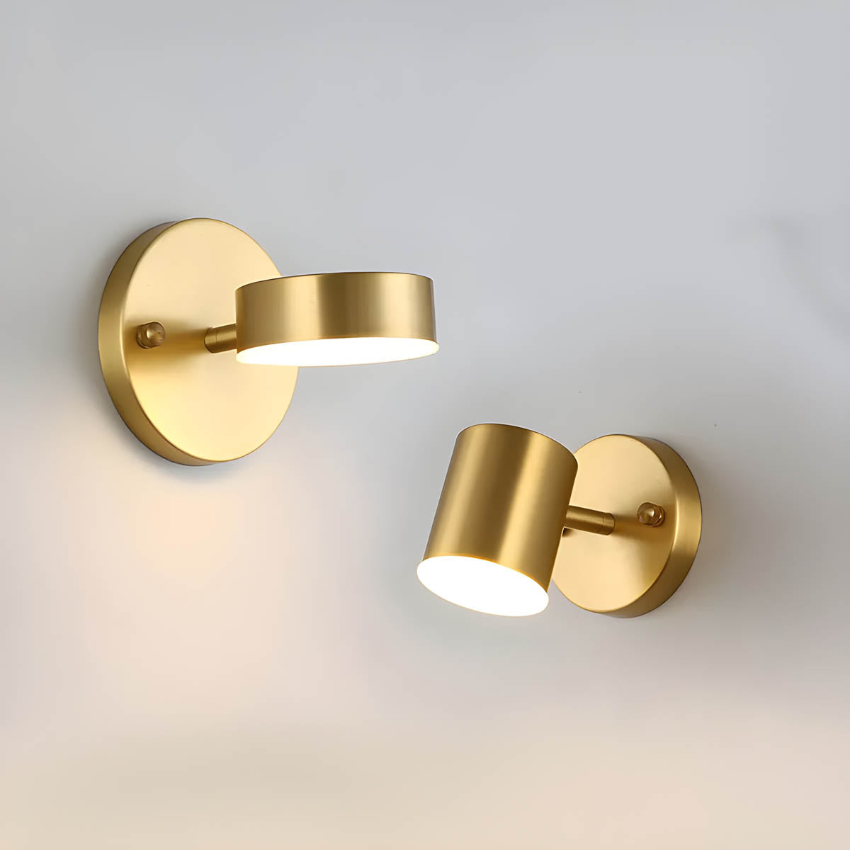 Luminous Nordic Glow: Copper-Finished LED Wall Light for Contemporary Ambience and Style