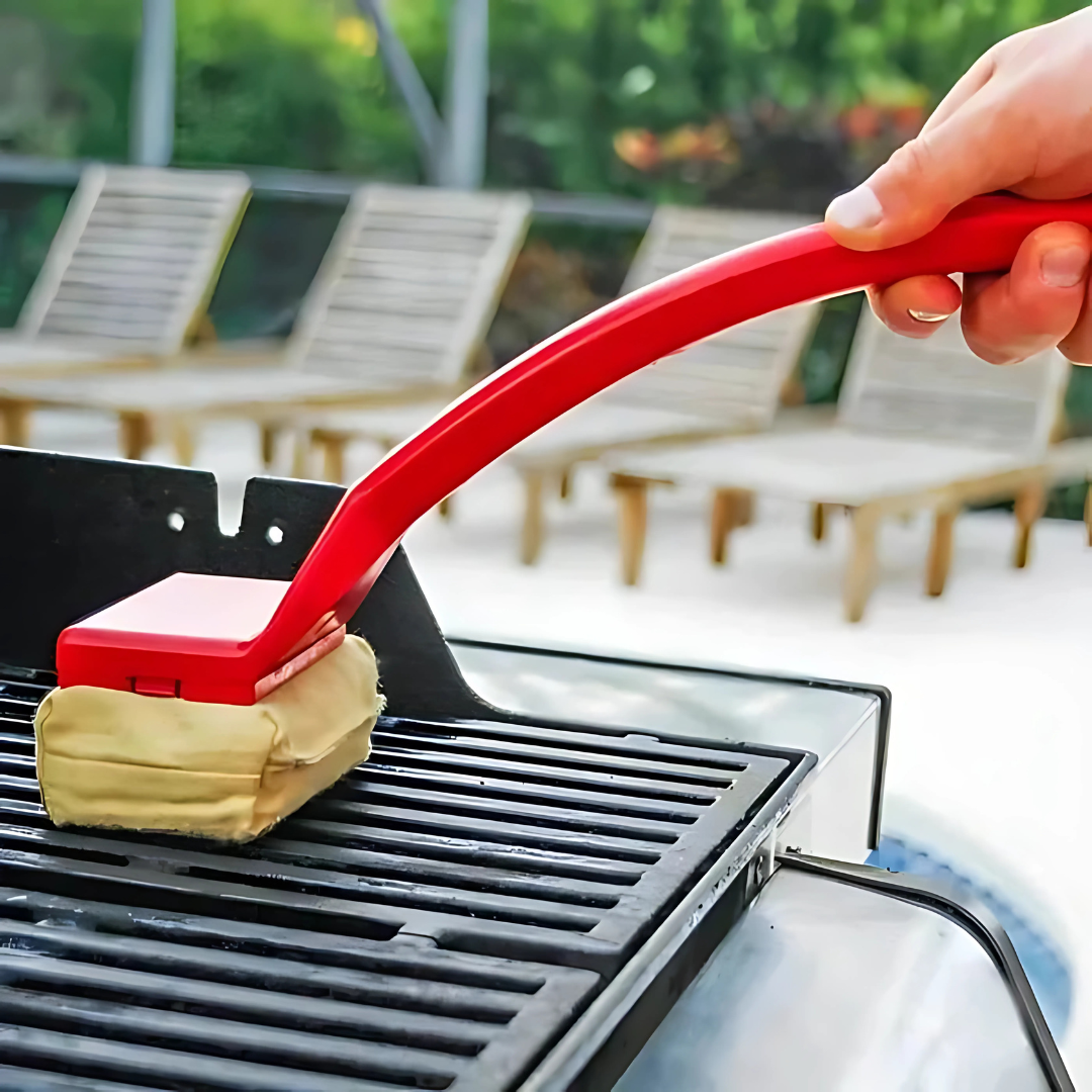 Grill damprenser lang håndtagsbørste