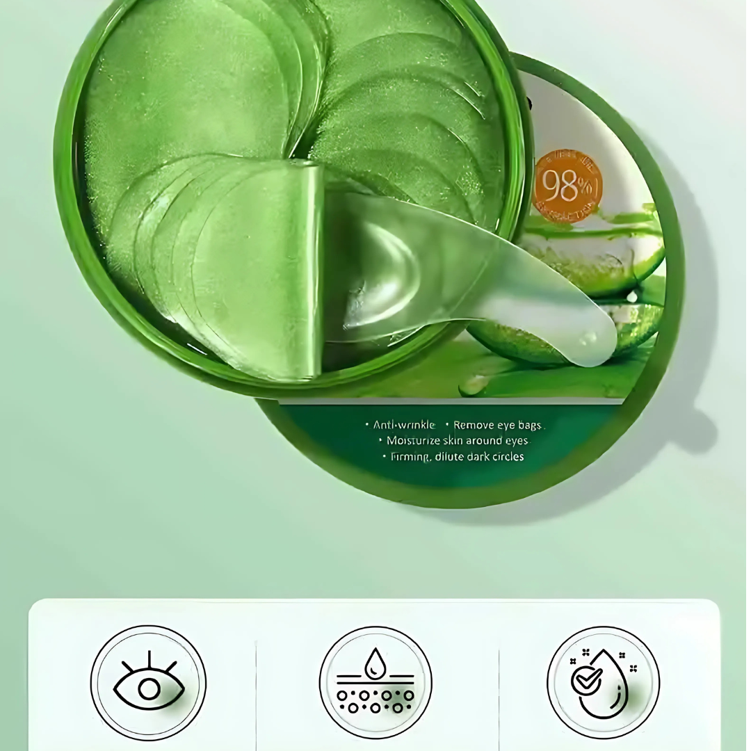 Oční masky s aloe vera a kolagenem