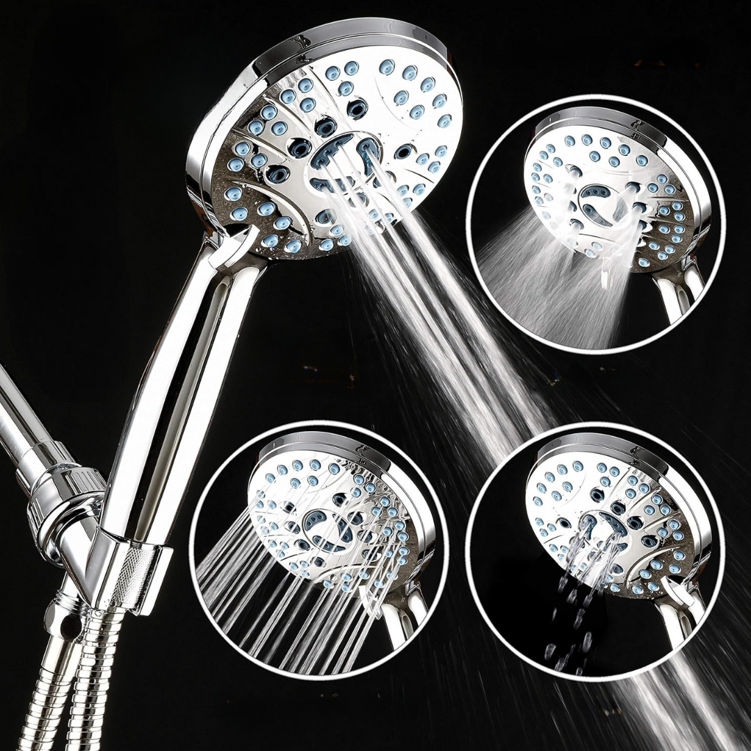 Duschkopf Einstellbar Hochdruck Chrom Set