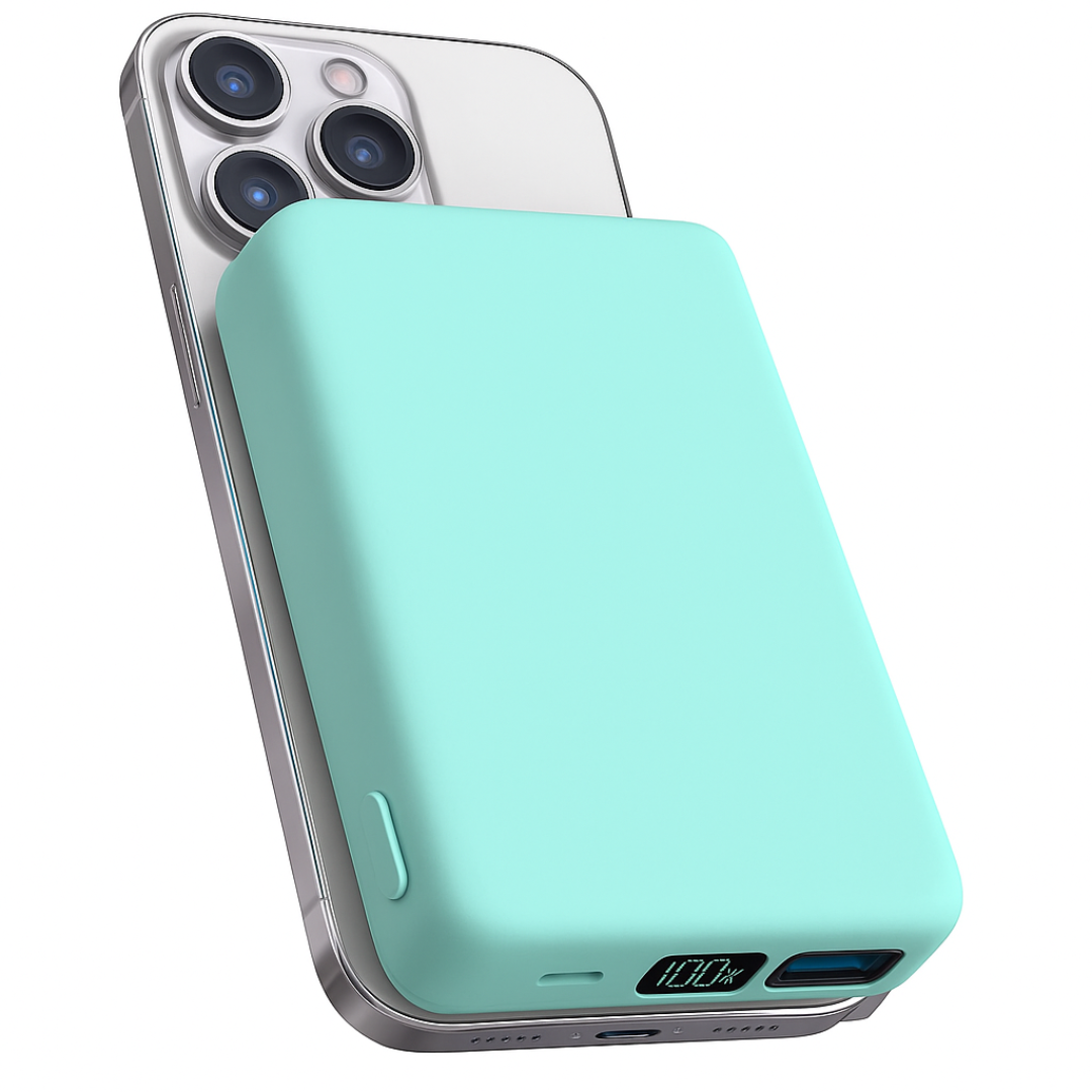 Power Bank caricatore wireless con design magnetico
