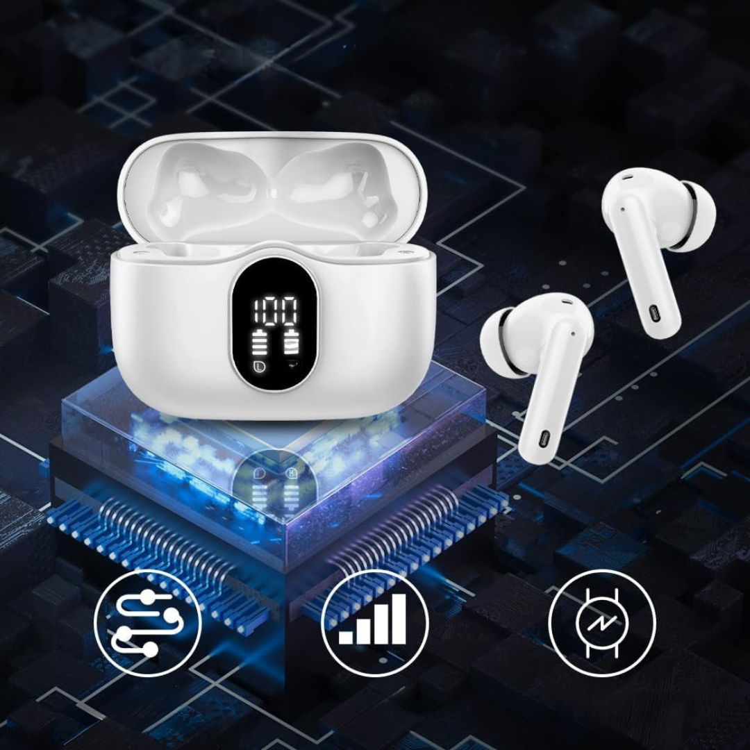 Bezdrátová Bluetooth sluchátka s potlačením hluku