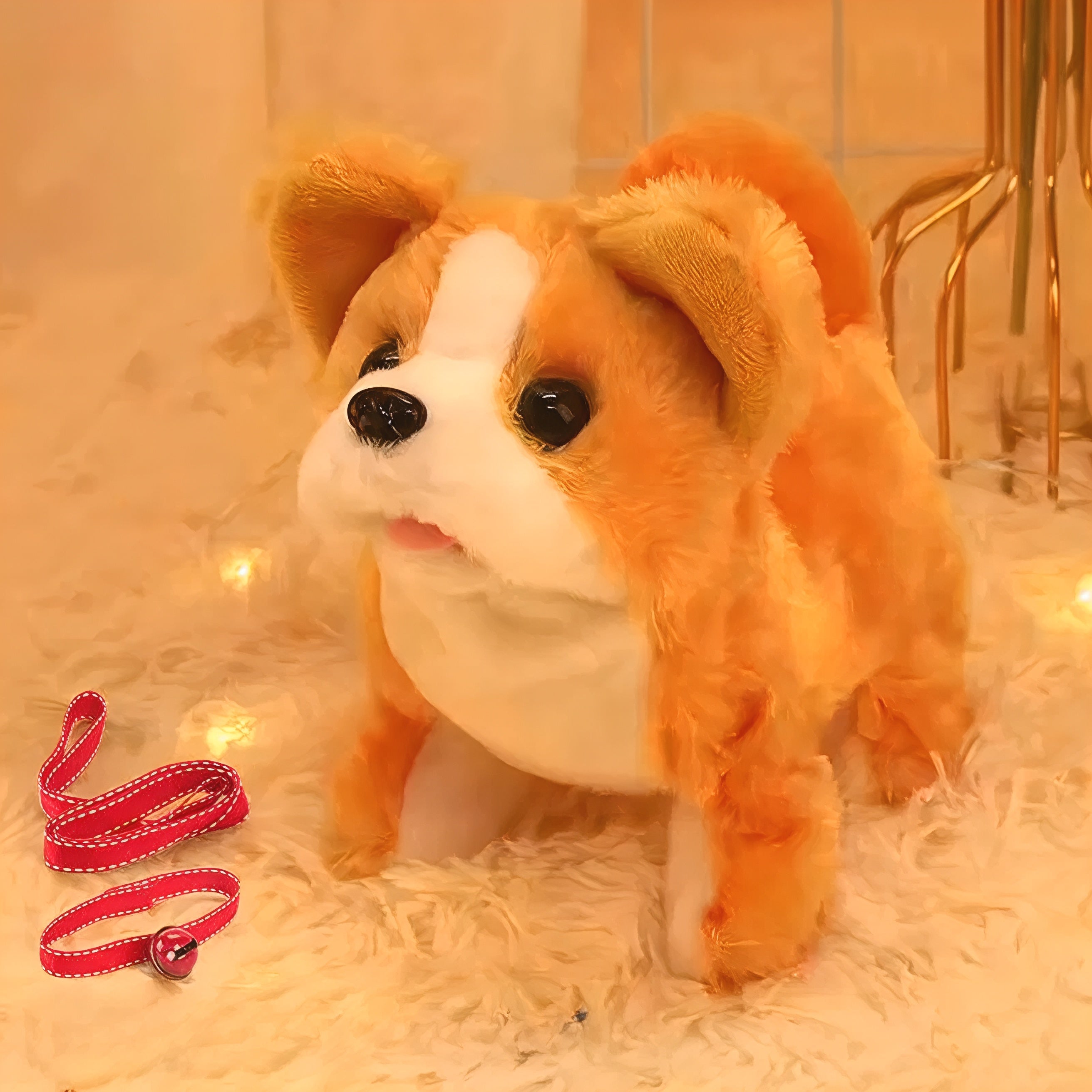 Robot Dog Plush Electronic Walking Toy