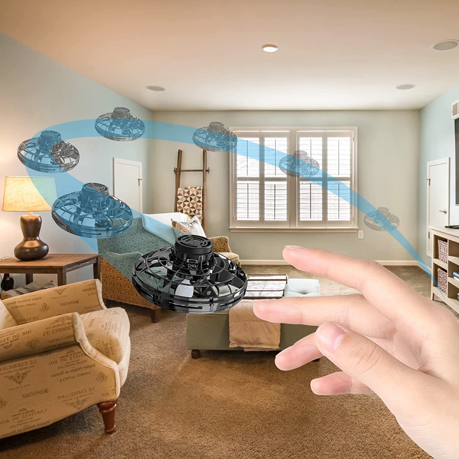 Flying Toy LED Hand Controlled Spinner