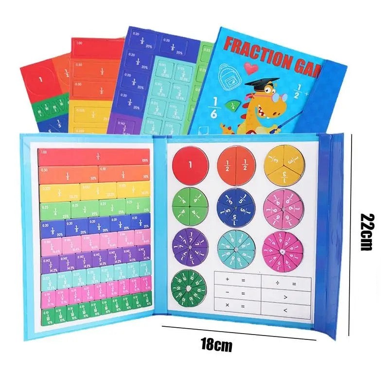 Jouet éducatif de mathématiques Tableau magnétique des fractions
