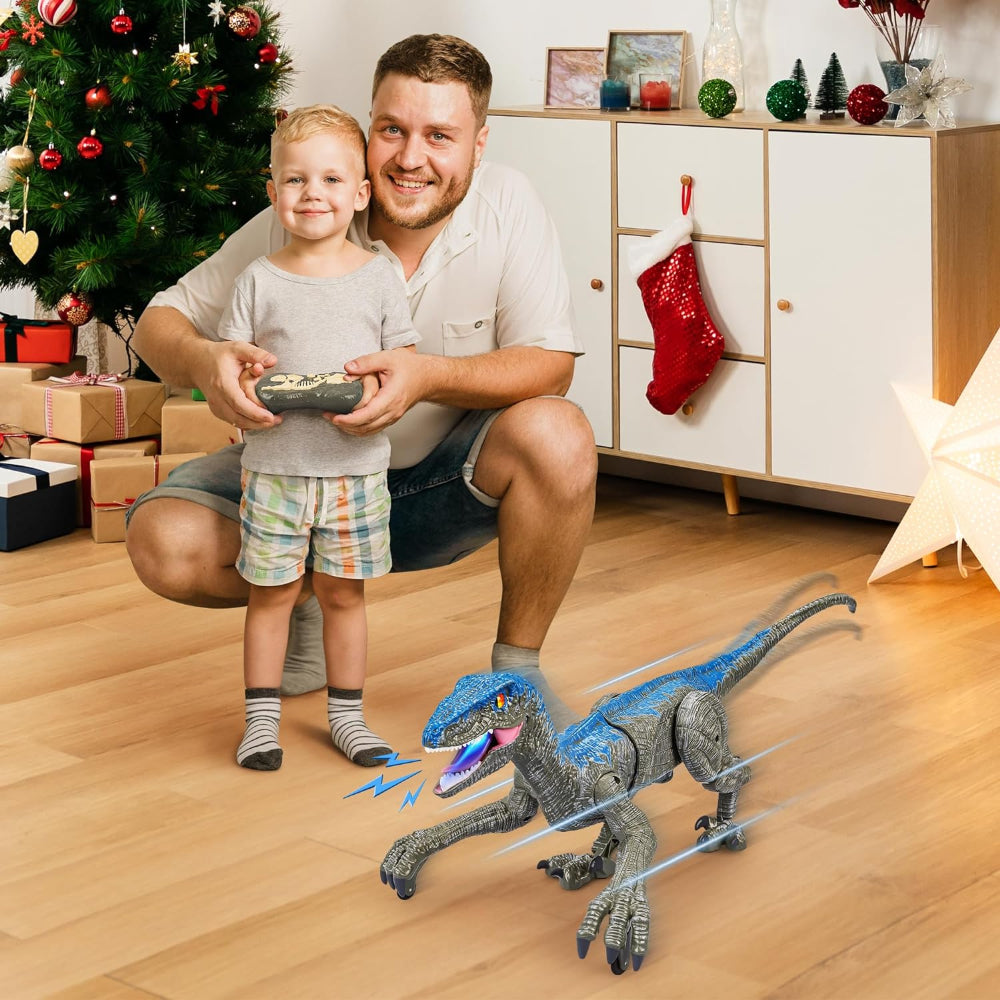 Fjernstyret gående dinosaur legetøj
