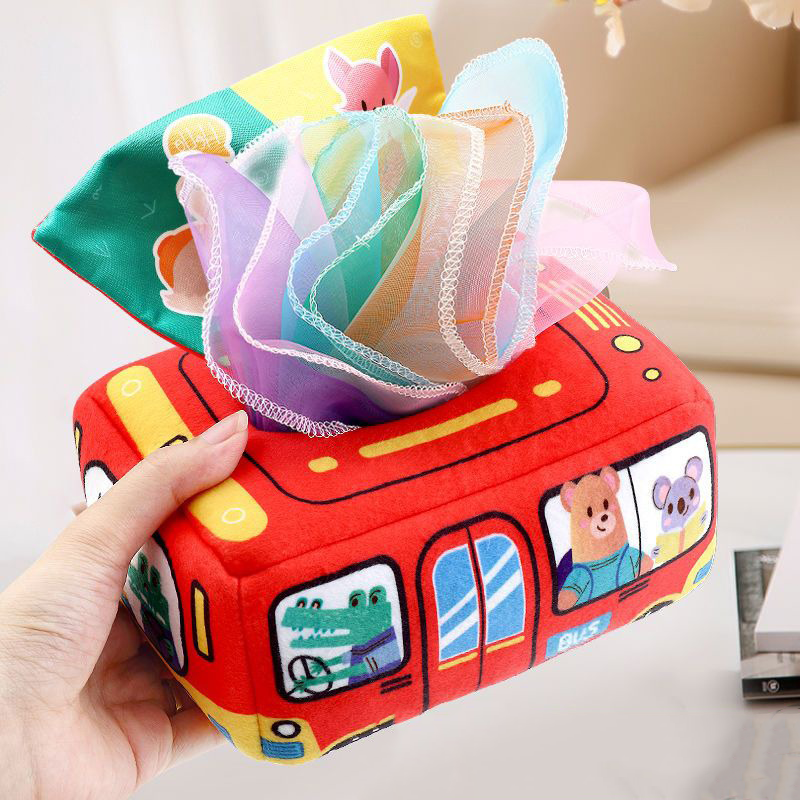Sensory Toy Baby Fabric Activity Cube
