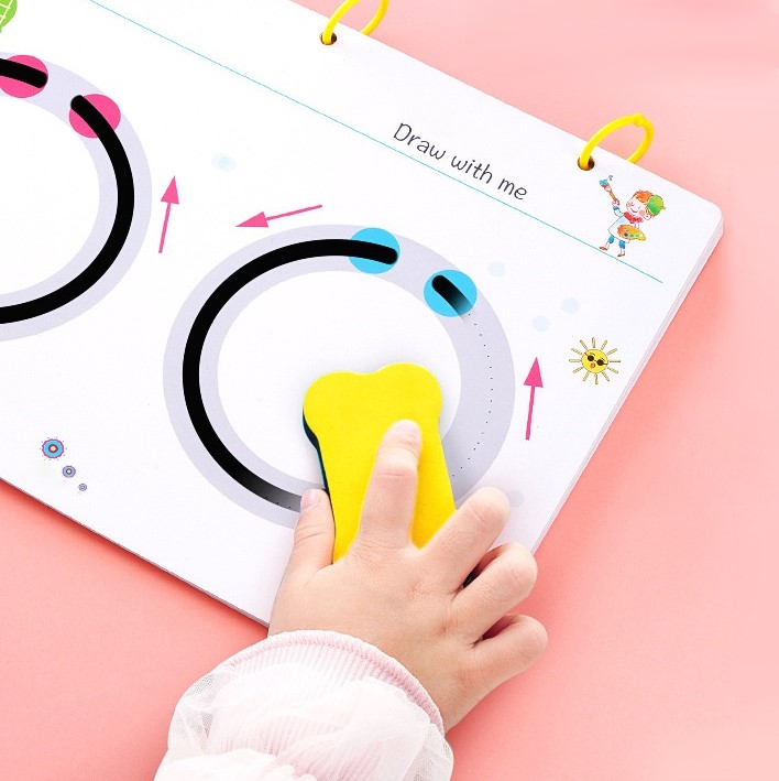 Cahier réutilisable d'apprentissage de l'écriture pour enfants