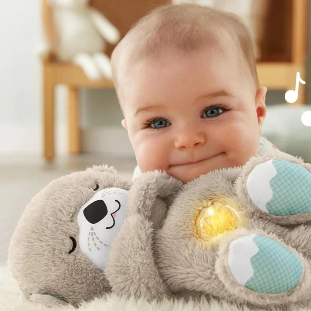 Peluche avec lumière pour aide au sommeil du bébé