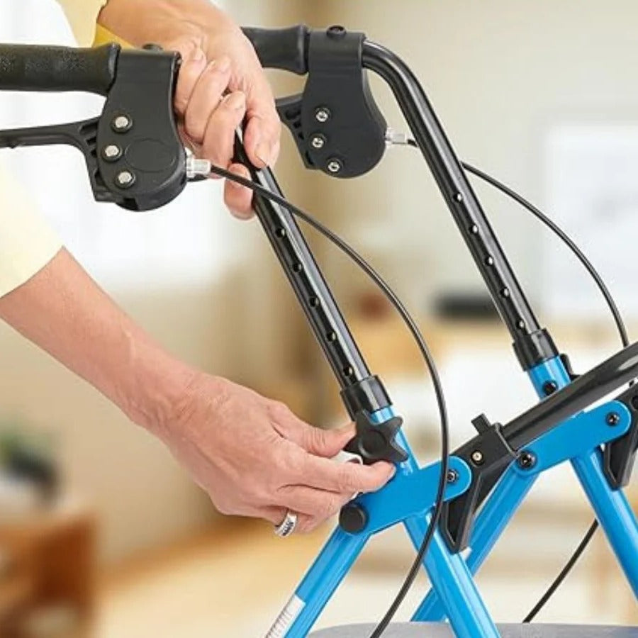 Lightweight Folding Walker with Padded Seat - Image 3