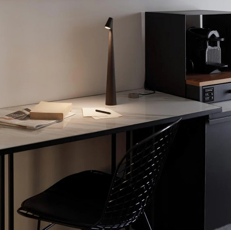 Bordlampe Bærbar LED Aluminium Genopladelig