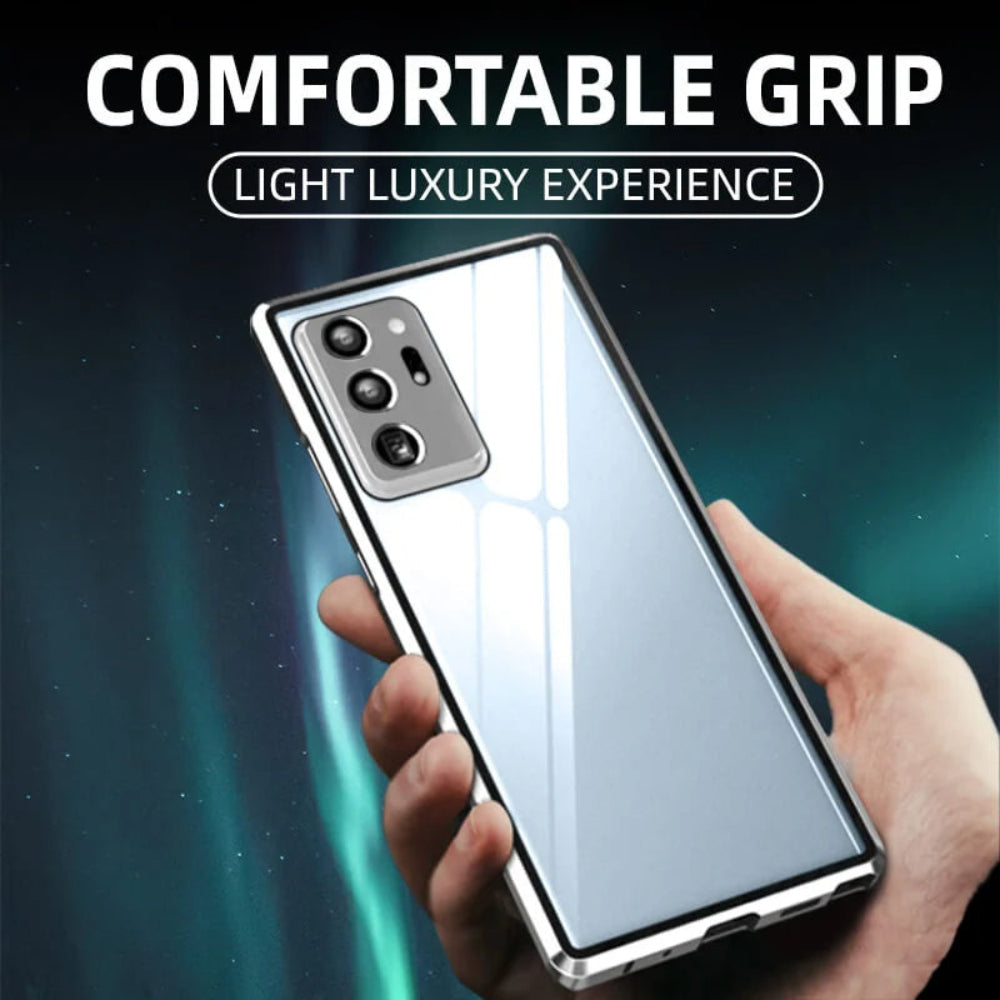 Magnetische gehärtete Glas doppelseitige Telefonhülle für Samsung - Image 1