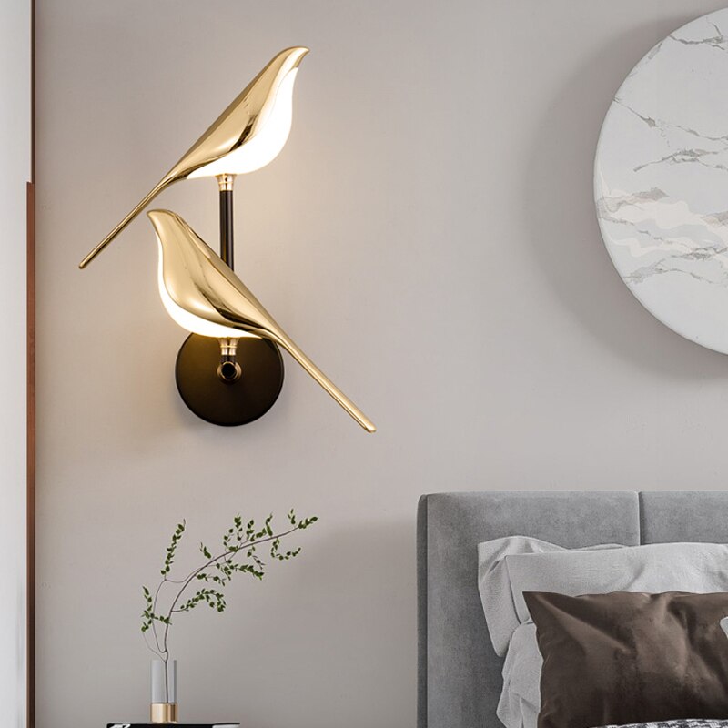 Luminous Nest Wall Lamp - Elegant Gold Minimalist Light for Stylish Decorative Illumination