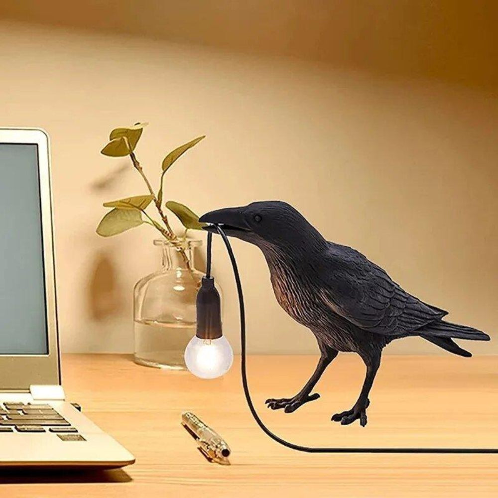 Halloween Decoration Crow Table Lamp Light