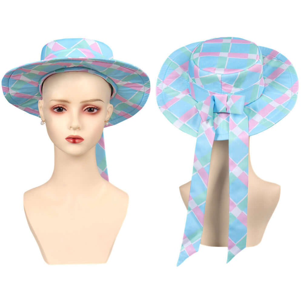 Movie Plaid Blue Dress Margot Robbie Cosplay Costume Party Vacation Halloween Costume - Image 13