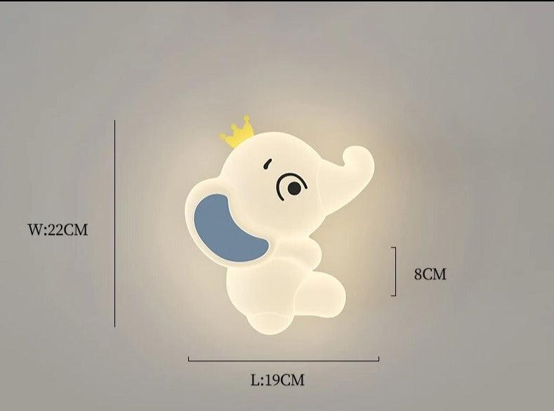 Luminous Creatures: Modern LED Wall Light for Children's Room – Adorable Animal Décor Lamp