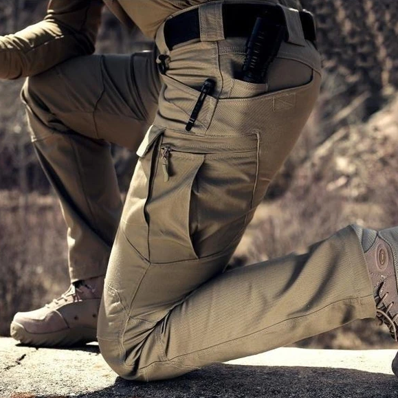 Outdoor Tactical Waterproof Pants Army Fan Multi-Pocket Combat Pants Ripstop Water Resistant Quick Dry Hiking Pants Cargo Pants - Image 1