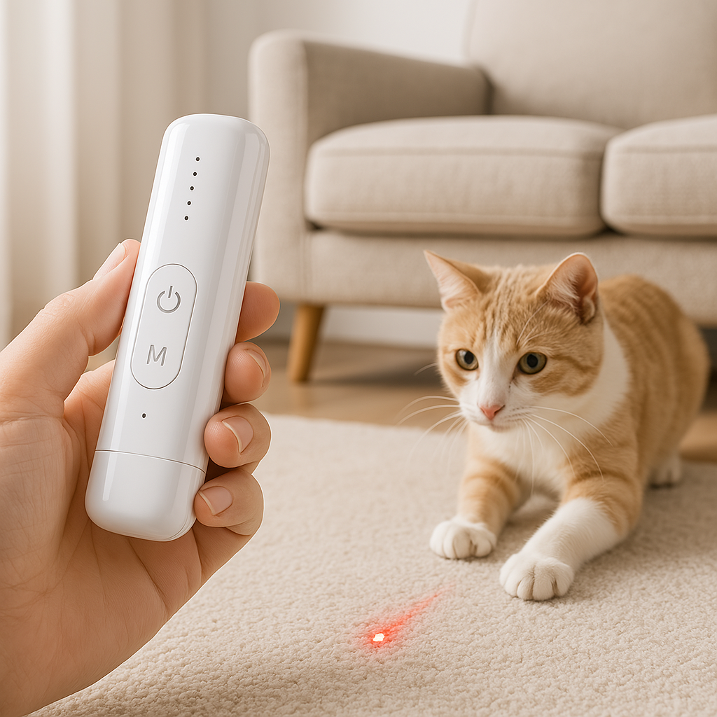 Katte Laser Legetøj Genopladelig Interaktiv Kæledyrs Teaser