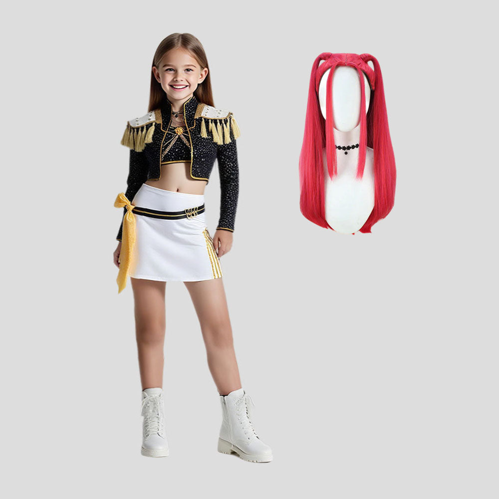 Pop Idol Costume Golden Black Stage Performance Outfit Cosplay Suit Full Set - Image 2