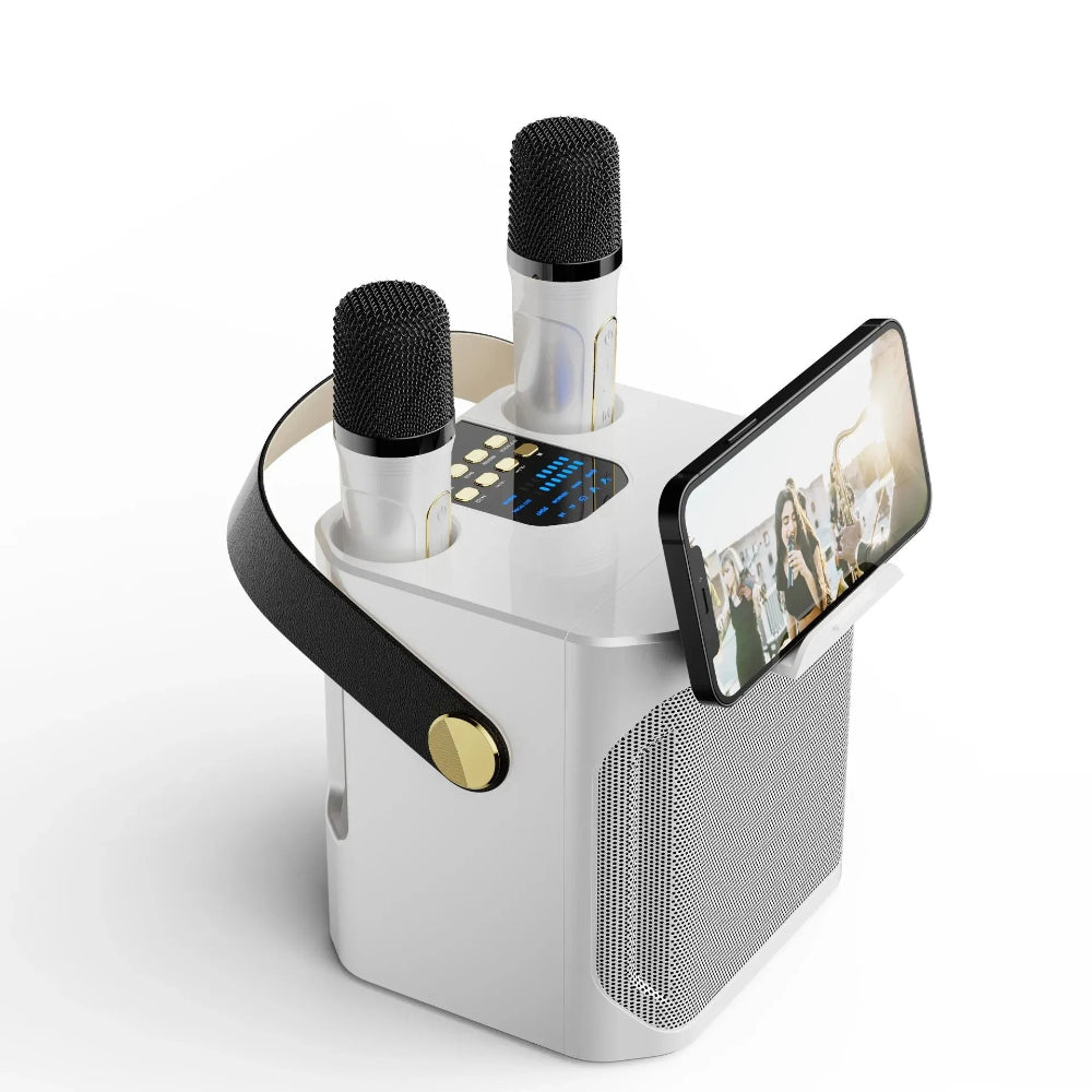 Přenosný bezdrátový karaoke reproduktor Bluetooth