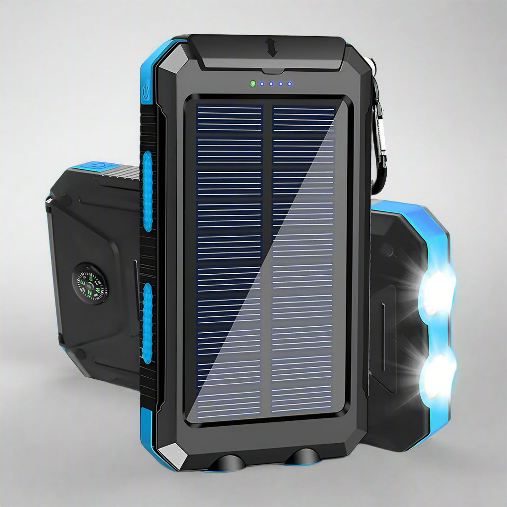 Hunting Gear Power Bank Solar Charger Waterproof Outdoor Torch