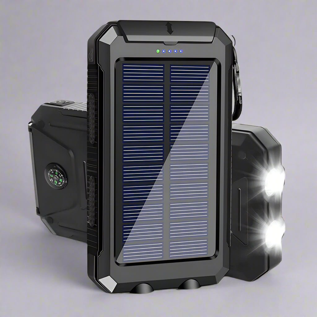 Hunting Gear Power Bank Solar Charger Waterproof Outdoor Torch