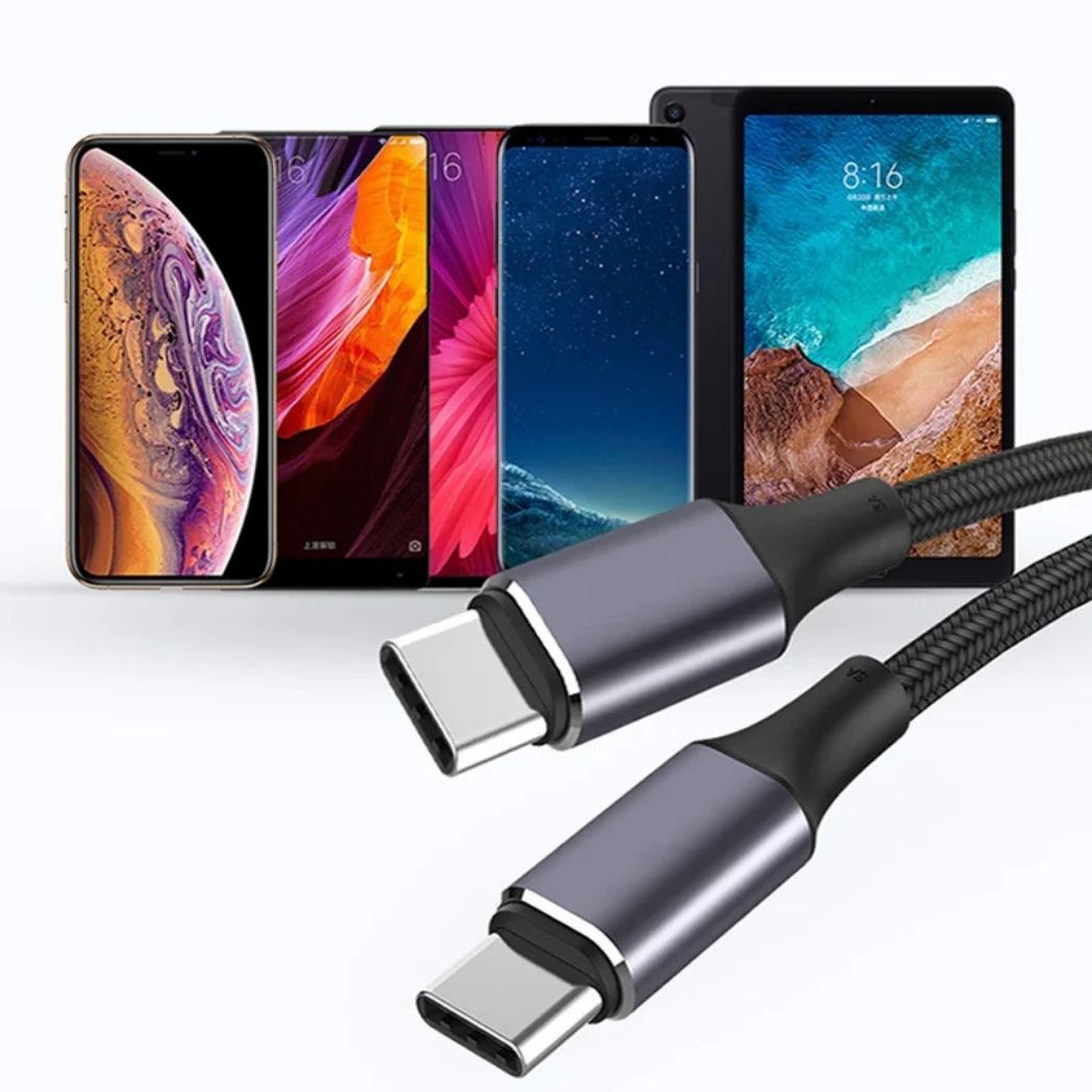 USB kabel rychlé nabíjení opletený kabel