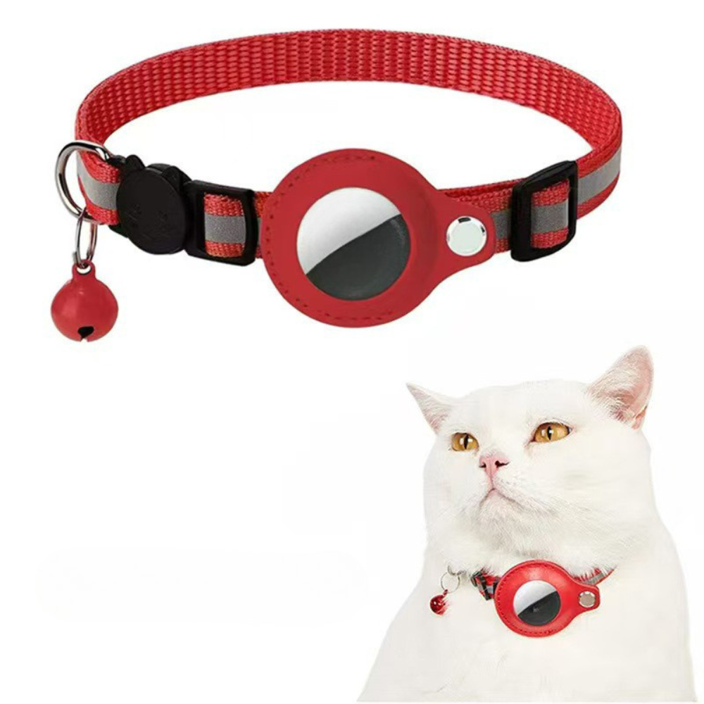 Kattehalsbånd Nylon Reflekterende GPS Tracker Rem