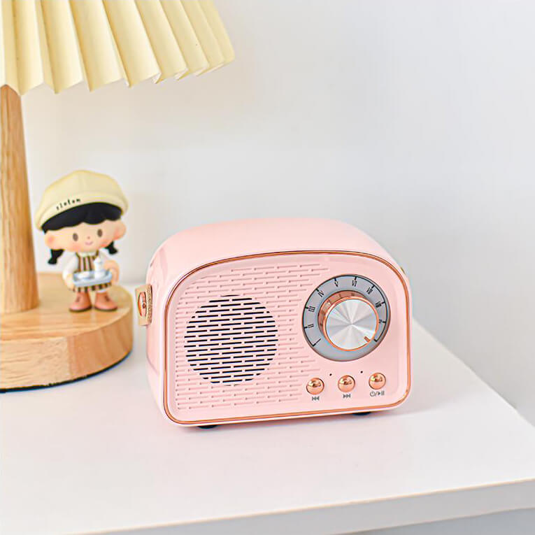 Bluetooth-højttaler Retro trådløs bærbar radio