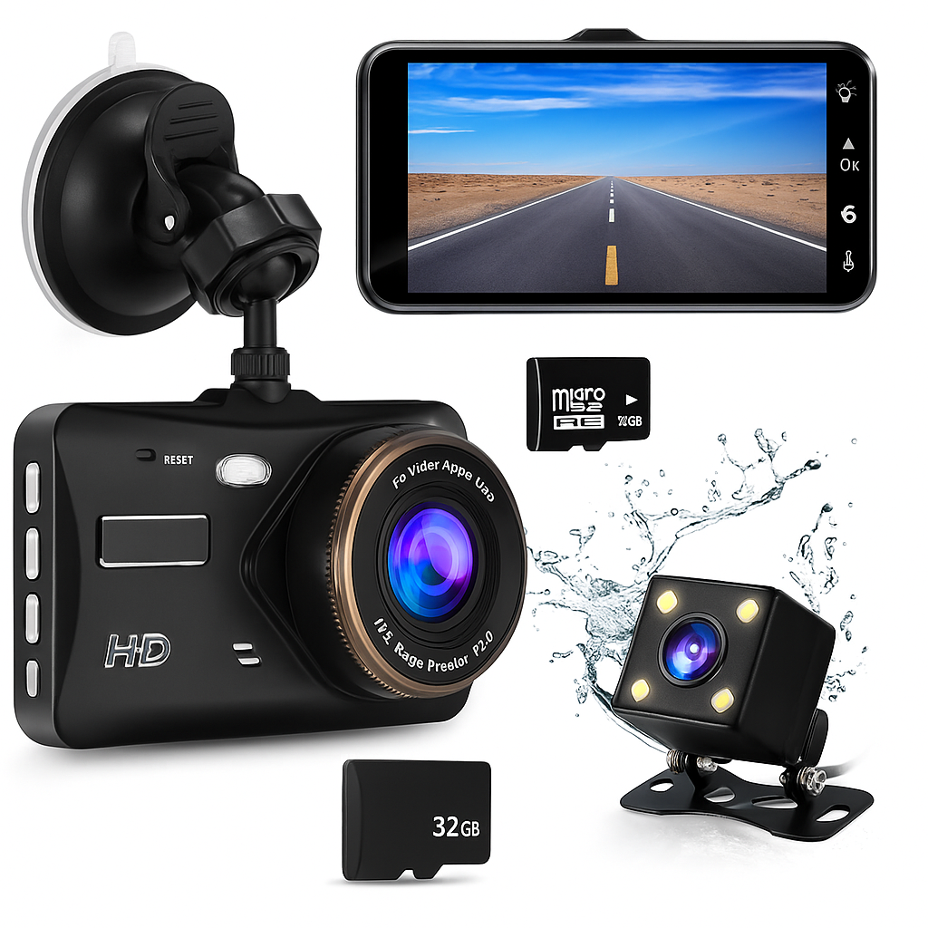 Dashcam Front- und Rückfahrkamera mit Nachtsicht