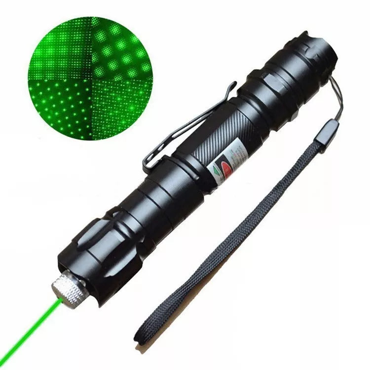 Laserpegepind Genopladelig Grøn Langdistance Lommelygte