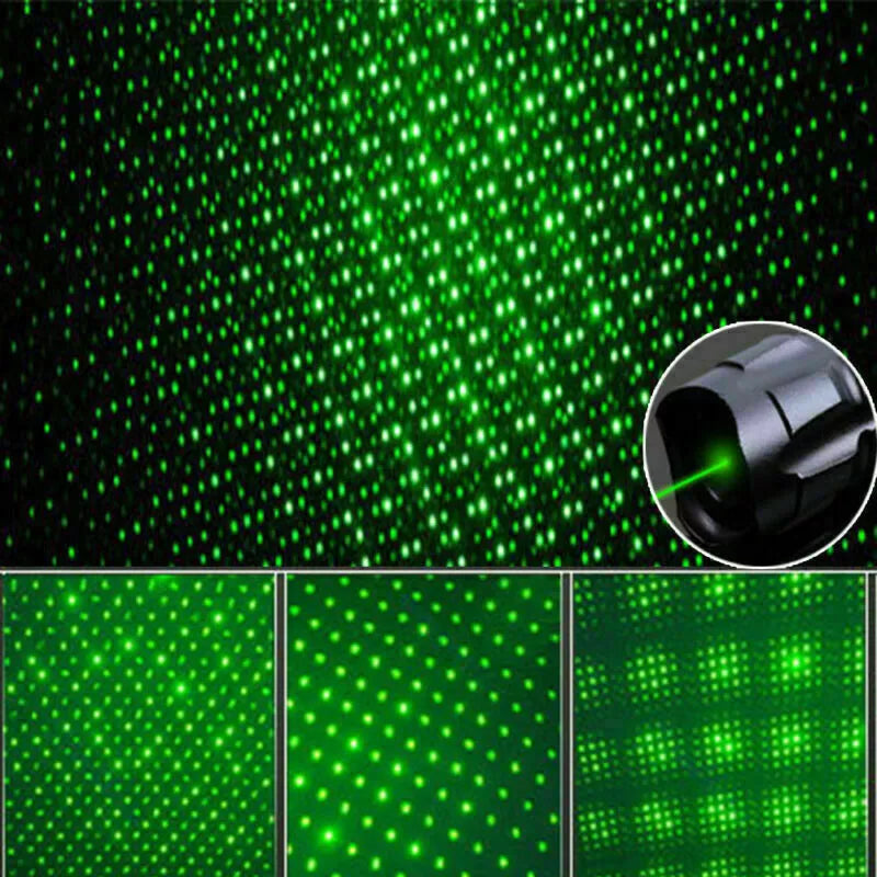 Laserpegepind Genopladelig Grøn Langdistance Lommelygte