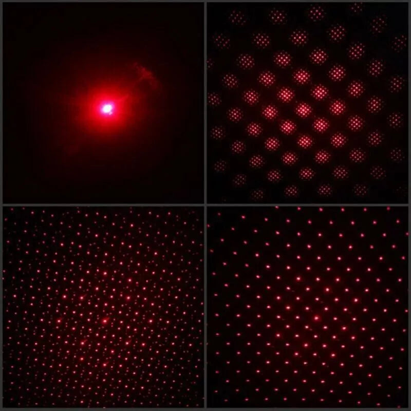 Laserpointer Genopladelig Rød Multifunktionel Lommelygte Sæt