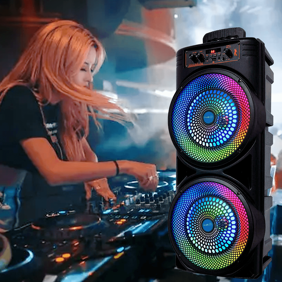 Přenosný Bluetooth reproduktor s LED a basovým zvukem