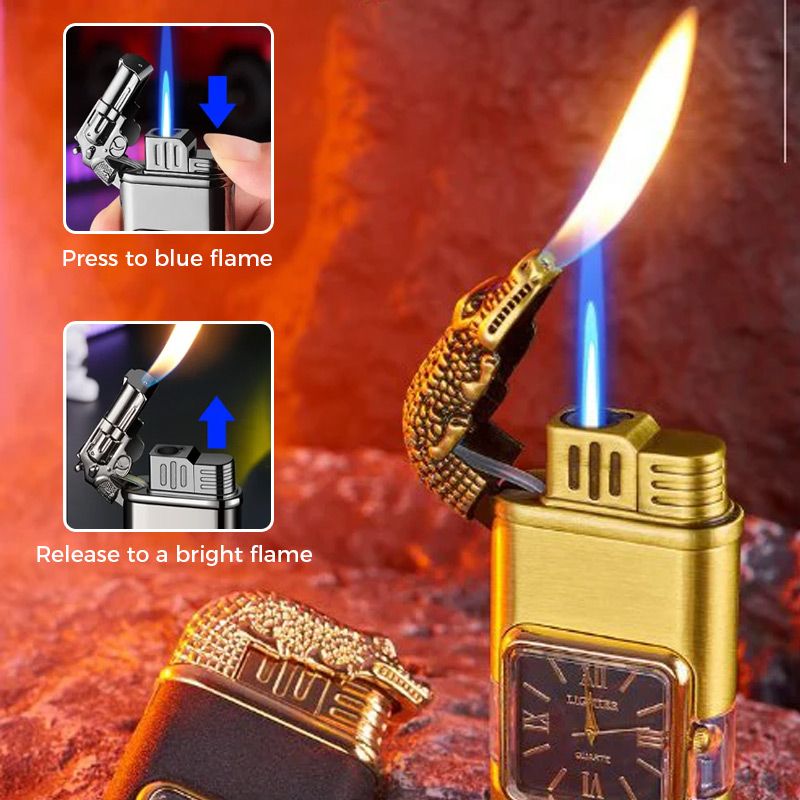 Sandsberg Vintage Uhr Bezel Jetflamme Taschenfeuerzeug - Image 11