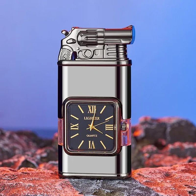 Sandsberg Vintage Uhr Bezel Jetflamme Taschenfeuerzeug - Image 3