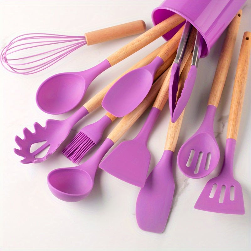 Køkkenredskabssæt silikone non-stick madlavningsværktøj