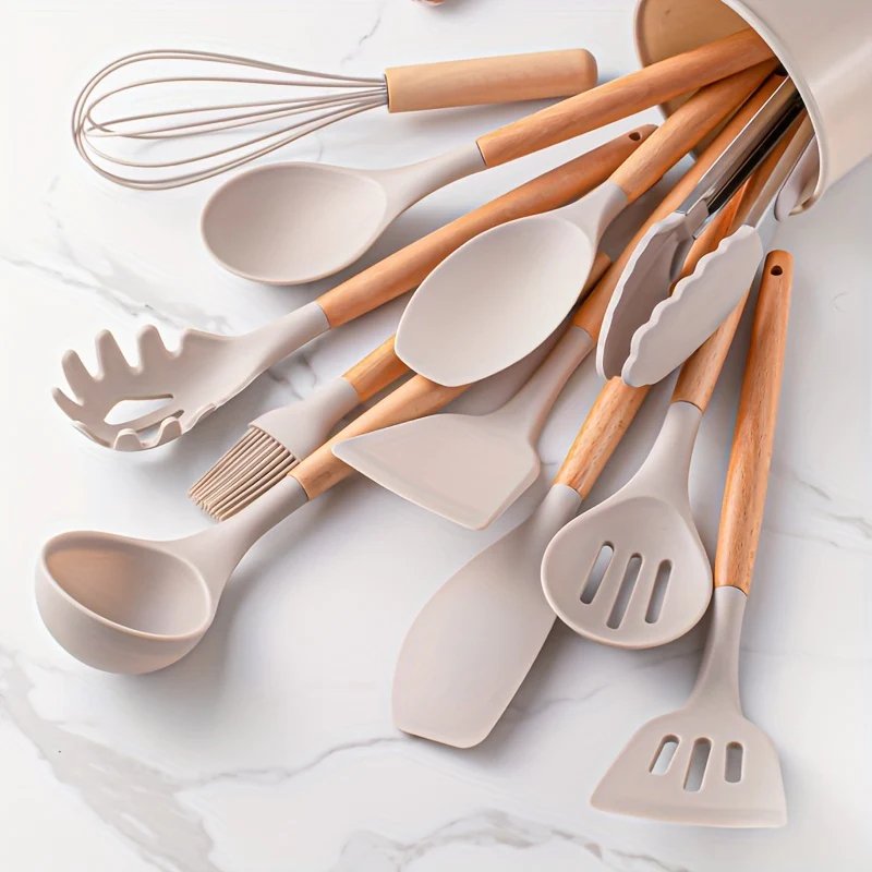 Køkkenredskabssæt silikone non-stick madlavningsværktøj