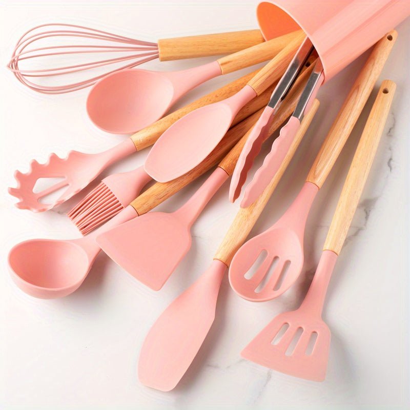 Køkkenredskabssæt silikone non-stick madlavningsværktøj