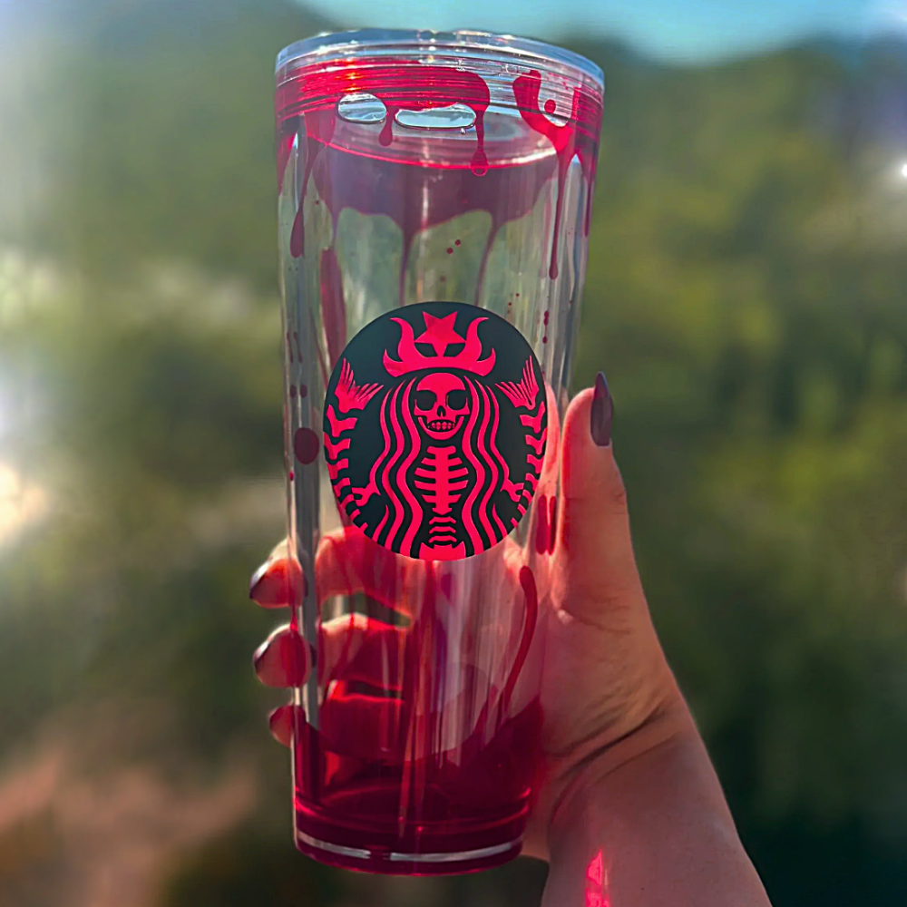 Spooky Halloween Cup - Blood Drip Tumbler Starbucks-inspired - Image 2