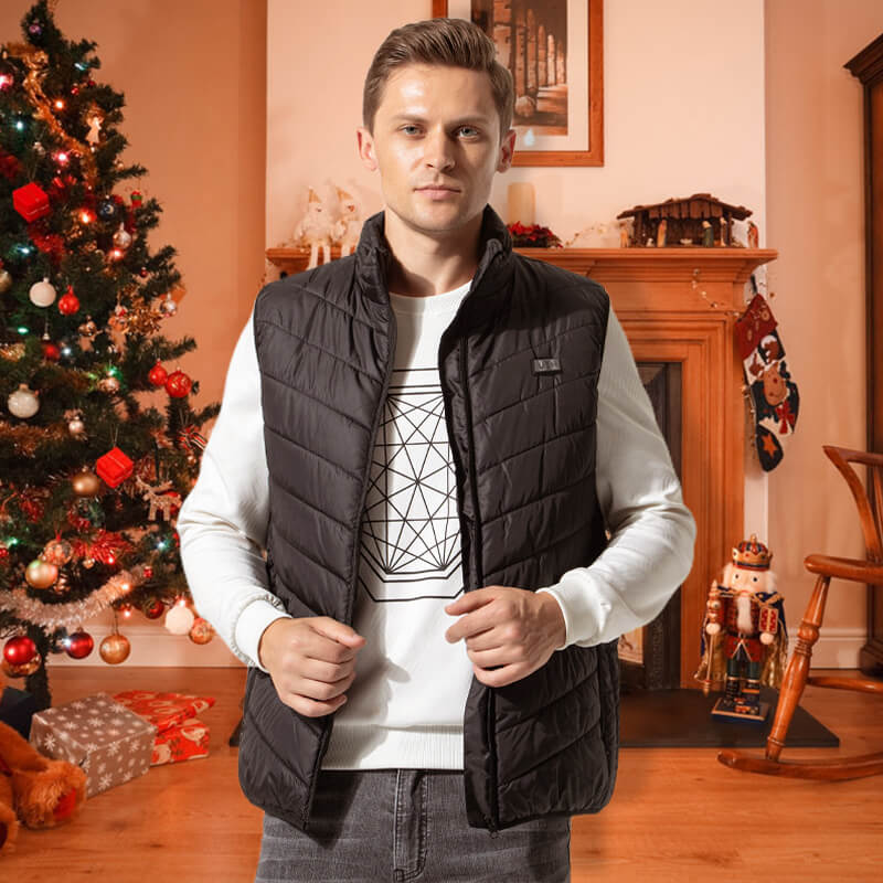Herre Opvarmet Vinter Puffer Vest | Letvægt