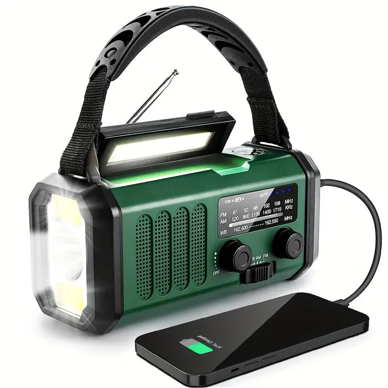 Hunting Gear Emergency Solar Radio Flashlight